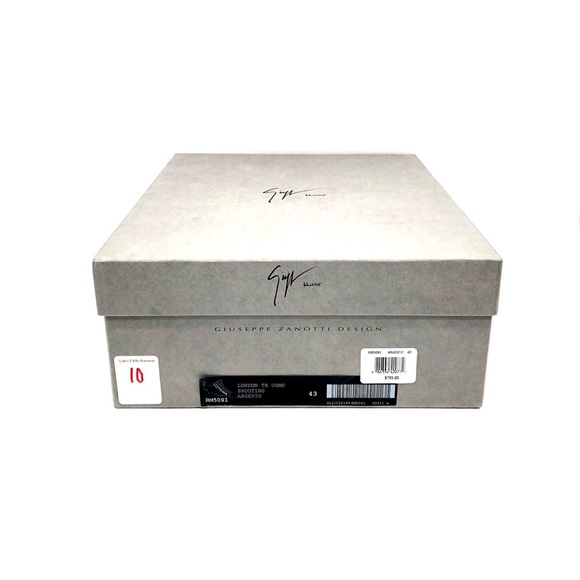 Giuseppe Zanotti Metallic Silver High Tops - NWT - Picture 9 of 9